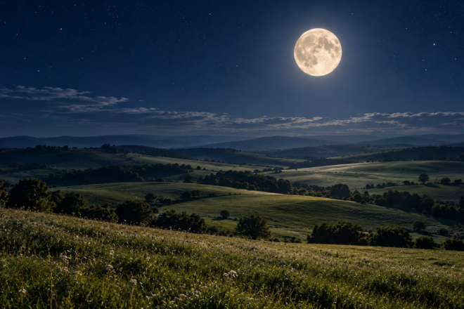 la Luna piena in Toro illumina una natura fertile, stabile, concreta e quieta.